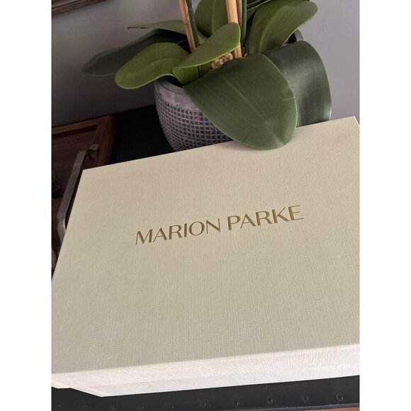 Marion Parke Christine Chain Slide Sandal Black Womens Size 37 7 - Picture 11 of 12